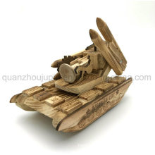 OEM High Quality Wooden Toy Decoration Missile Car Tank